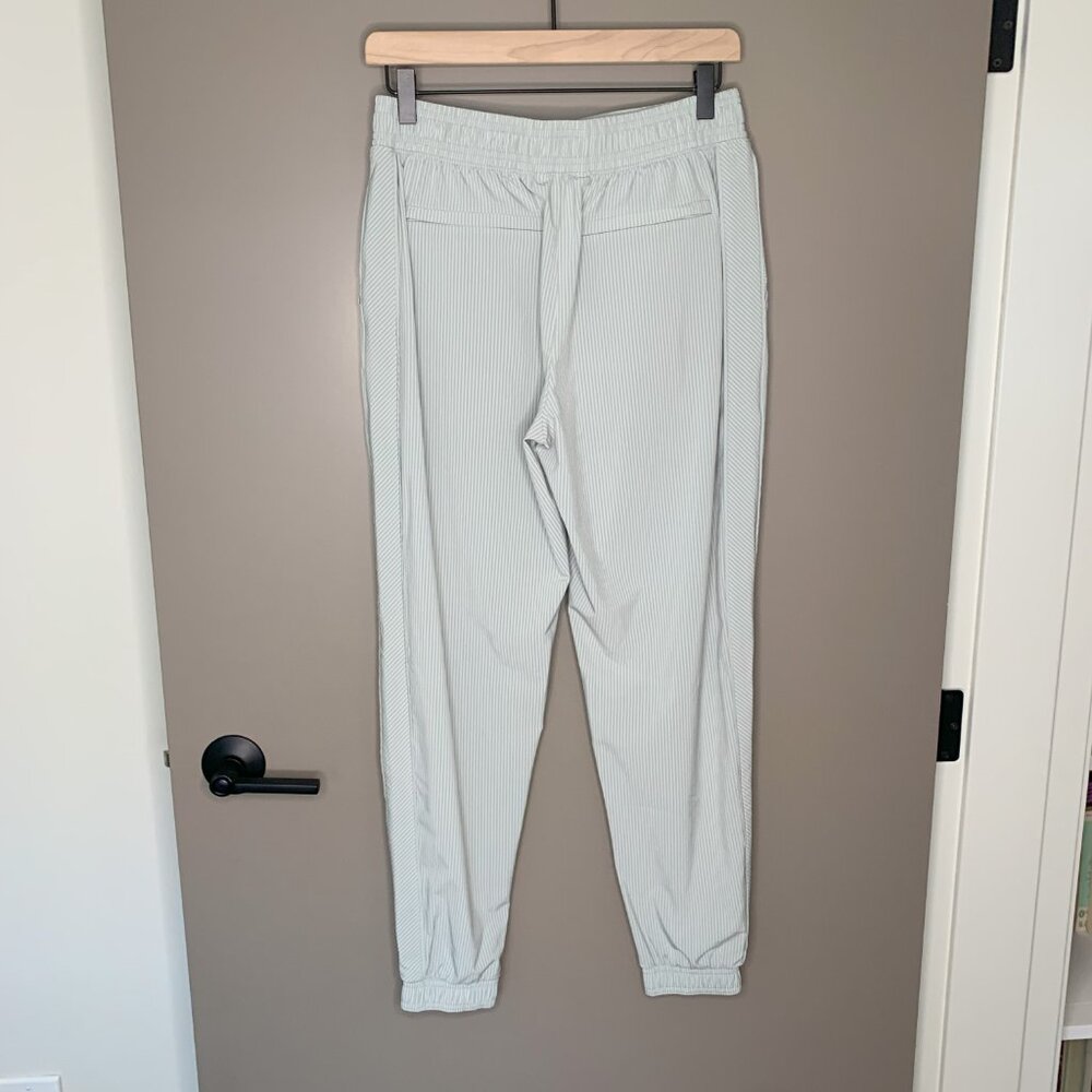 Athleta Brooklyn Green City Striped Joggers - Size 8 - Picture 5 of 5